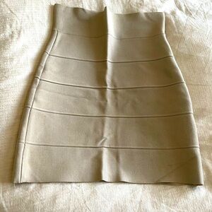 BCBGMaxAzria Beige Pencil Skirt
